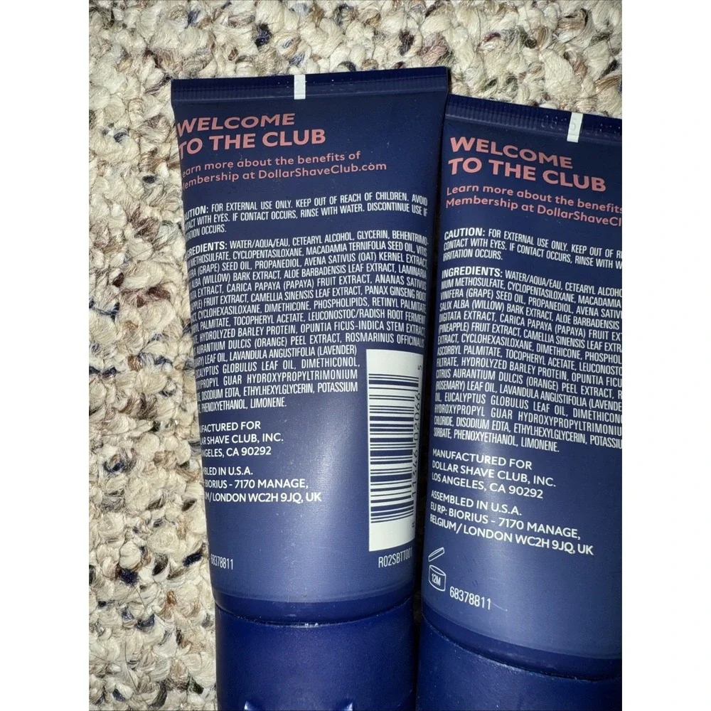 3 pk DSC DOLLAR SHAVE CLUB‎ SHAVE BUTTER TRANSLUCENT FOR SENSITIVE SKIN 3 fl oz